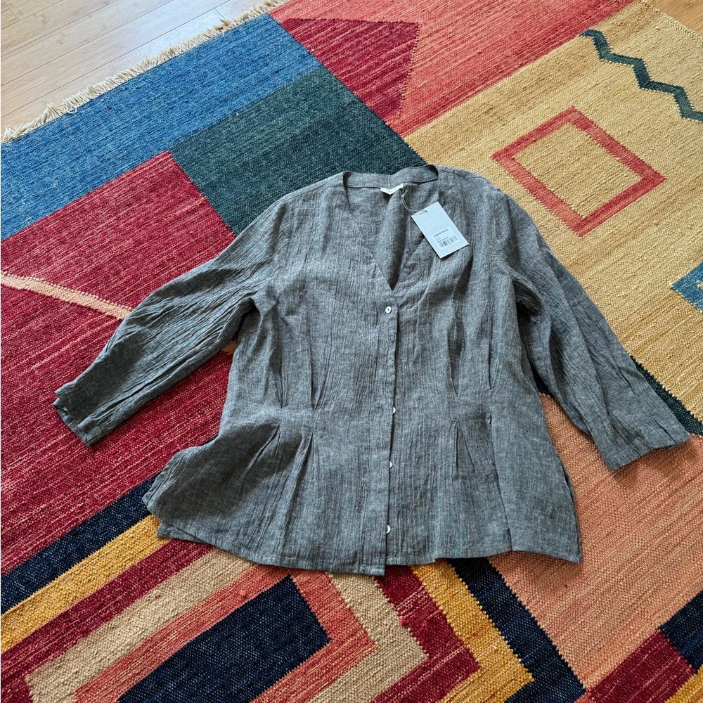 Poetry fashion linen and cotton button up